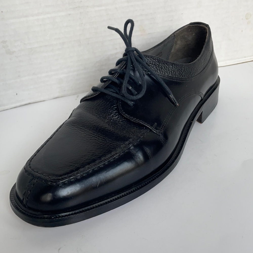 Florsheim shoes Mens 9 D shoes Black Leather Oxford Lace-up Dress